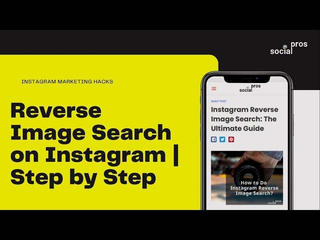 Instagram reverse image search