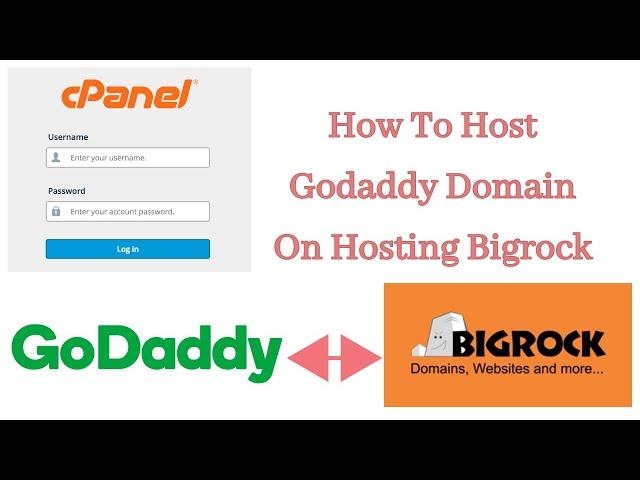 How to host the Godaddy domain on hosting Bigrock.