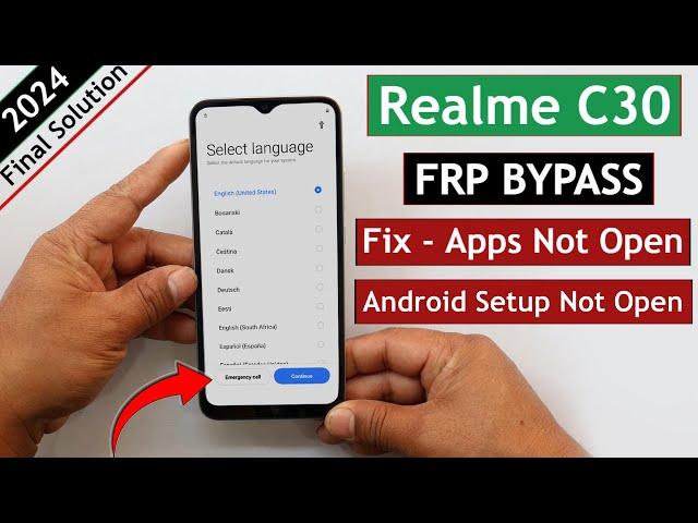 Realme C30 (RMX3581) Frp Bypass/Unlock Google Account Lock - Android Setup Not Open Solution 2024