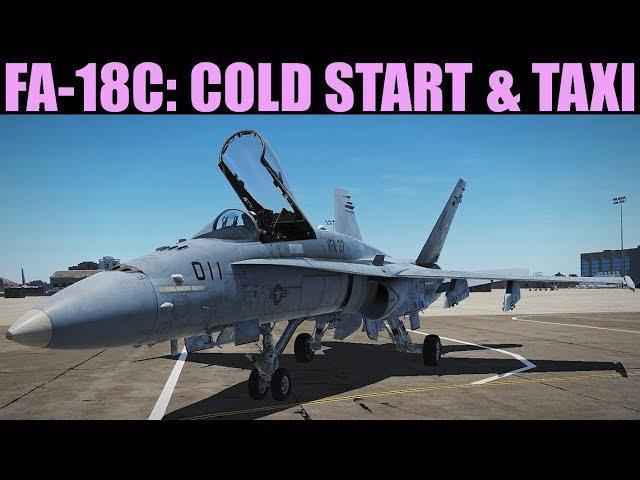 FA-18C Hornet: Fast Cold Start, Alignment & Taxi Tutorial | DCS WORLD