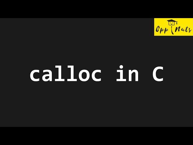 calloc function In C Programming