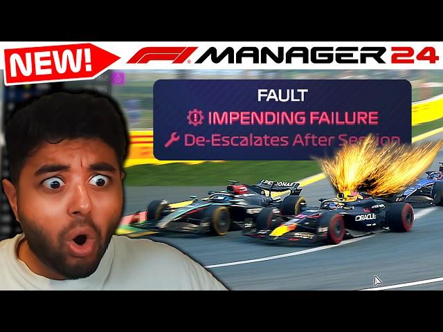 F1 Manager 24 Gameplay: NEW MECHANICAL FAILURES Mid-Race First Look!