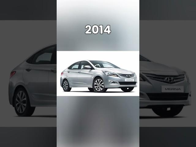 Evolution of Hyundai Verna (2006~2022) #shorts