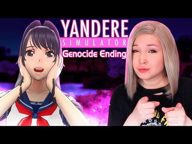 ПОЛУЧИЛА СЛОЖНУЮ КОНЦОВКУ! ГЕНОЦИД В ШКОЛЕ! [Прохождение Yandere Simulator]