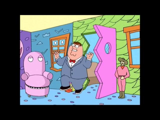 Family Guy- Peter turns living room into Pee Wee's Playhouse