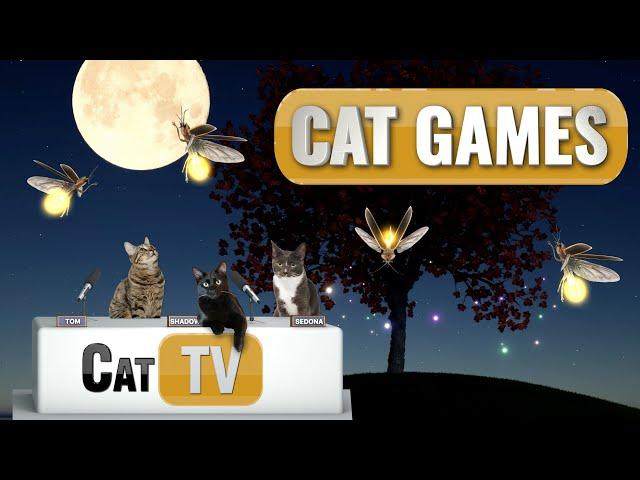 Cat TV Magic: Firefly Serenity in Whimsical Worlds  | Bug Videos For Cats to Watch | Relax my Cat 