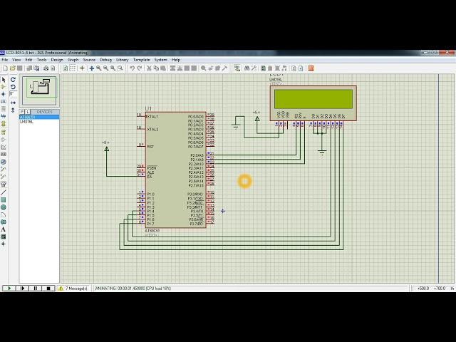 Pract 4 Interfacing of LCD to 8051 4 and 8 bit modes