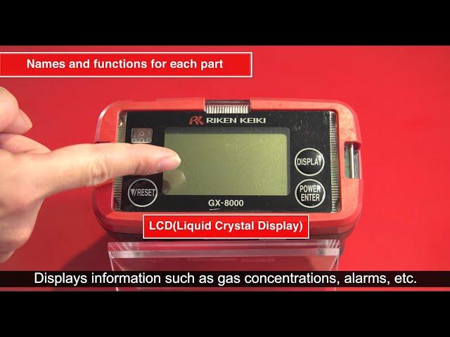 【 Portable Gas Monitor 】GX-8000 simple operating guide