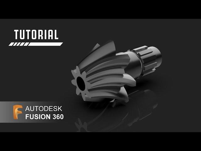 How to design a Helical Bevel Gear in Autodesk Fusion 360 | Fusion360 Tutorial