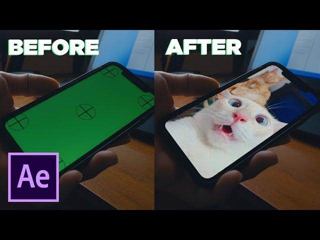 Replace screens in After Effects like a Pro - (Mocha Tracking Tutorial 2023)