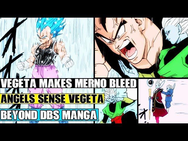 Beyond Dragon Ball Super: The New Angel Merno Vs Vegeta! Vegeta Makes Merno Bleed With His NEW Power