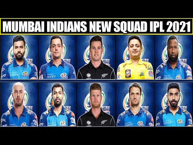 IPL 2021 - MI Final squad | Mumbai Indians New Team VIVO IPL 2021 | IPL 2021 All Teams Confirm Squad