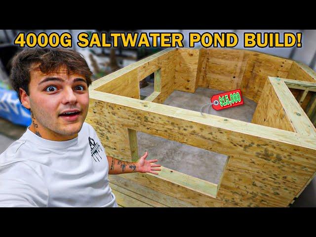 Building 4000G SALTWATER POND in My BackYard!!