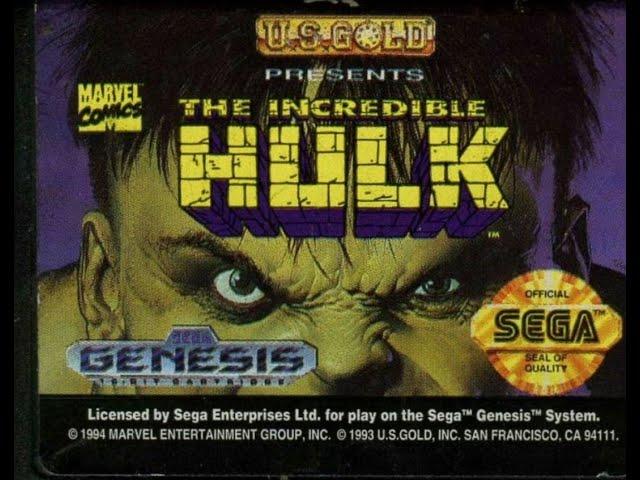 Incredible Hulk, The ( невероятный налк ) полное прохождение со взломом Sega Mega Drive /  GENS