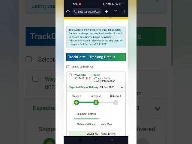 Blue dart courier tracking // how to track blue dart courier #shortsfeed