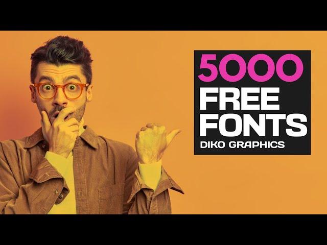BEST 5000 FREE Fonts For 2022 To Be Download Free - How to Use Font in Design (Fully Explained)