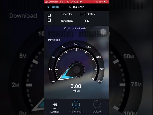 Test Speed Smartfren di Serpong nih Guys