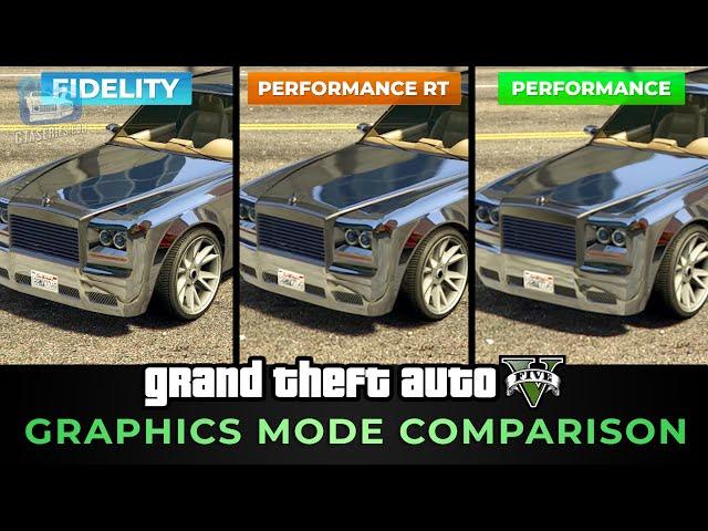 GTA 5 PS5 - Fidelity / Performance RT / Performance Comparison