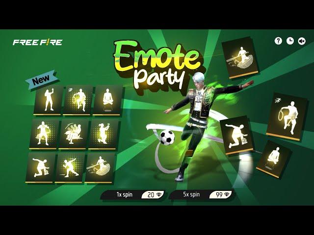 EMOTE PARTY  RETURN - FREE FIRE