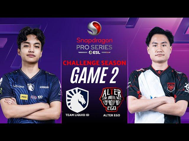 TEAM LIQUID ID vs ALTER EGO GAME 2 | ESL SNAPDRAGON CHALLENGE SEASON TLID vs AE