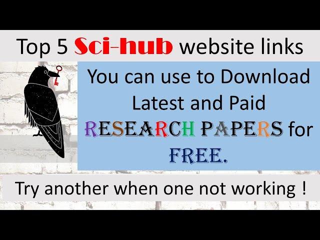 how to download research papers free | how to download research papers from sci hub in 2022