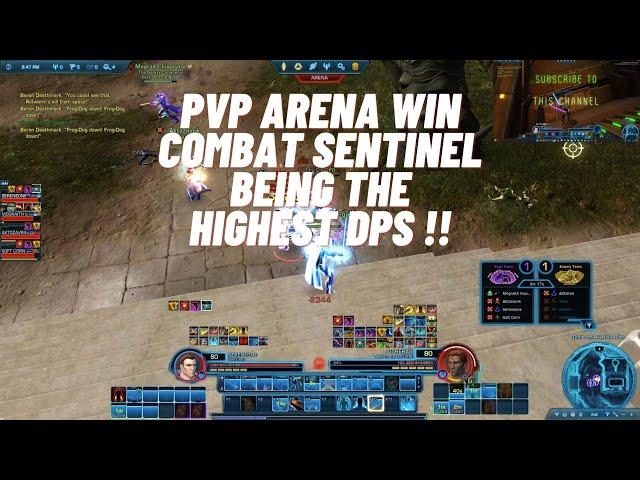 SWTOR - PVP Arena Win Combat Sentinel outperforming everyone