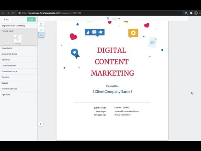 Digital Content Marketing Proposal