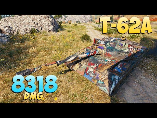 T-62A - 6 Kills 8.3K DMG - Tough Survival! - World Of Tanks