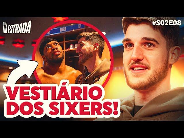 O CAIO FALOU COM OS JOGADORES DOS SIXERS NO VESTIÁRIO! #S02E08