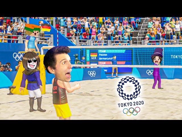 Vier YOUTUBER spielen VOLLEYBALL