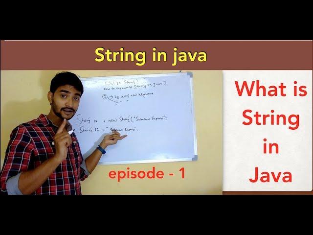 What is string and  how to represent string in java  || java string api || Episode - 1