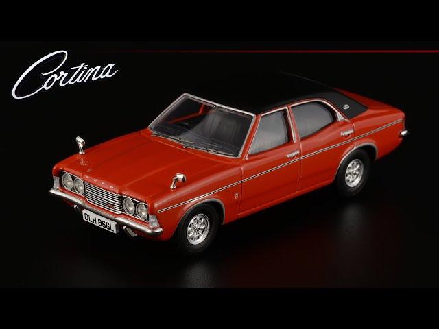 Fiery red seventies: Ford Cortina Mk III 1.6 GXL Flame Red • Vanguards • Models 1:43 scale