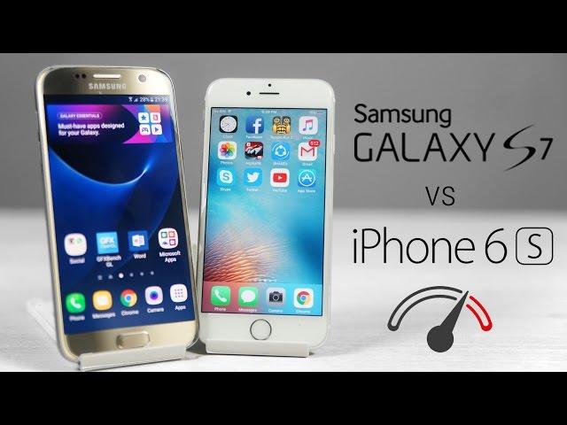 Galaxy S7 vs iPhone 6S - Speed Test Comparison