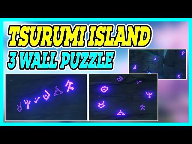 All Glowing Wall Puzzle on Tsurumi Island | Genshin Impact
