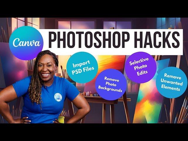 PHOTOSHOP Style Hacks IN CANVA