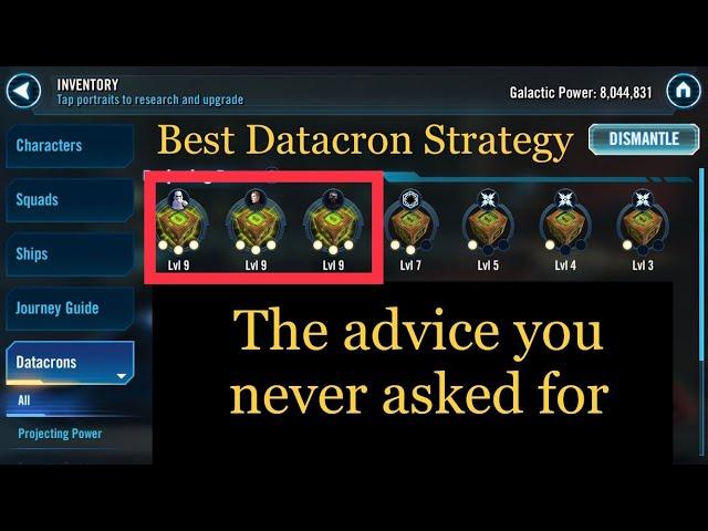 Best Datacron Advice - SWGOH