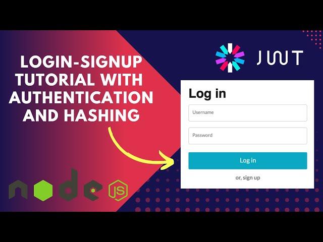 Login-Signup Tutorial with JWT Auth & Bcrypt Hashing
