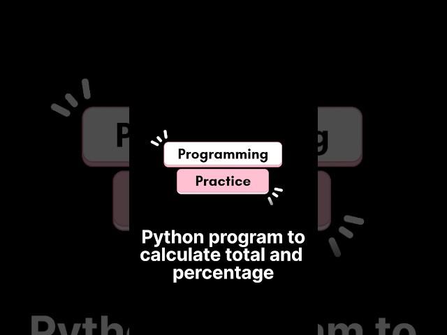 Python Programming - a program to generate grades based on percentage #itzrafiq #python #coding