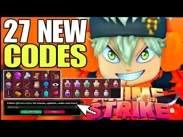 *NEW CODES* ROBLOX ANIME STRIKE SIMULATOR CODES 2024 OCTOBER | ANIME STRIKE SIMULATOR CODE