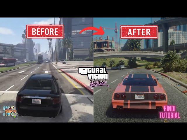 How To Install NVE in GTA 5 Reshade (2024) | Hindi Tutorial For Natural Vision Evolved