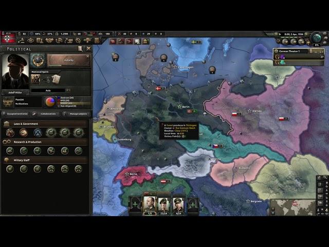 Hoi4 Germany Playthrough no Commentary