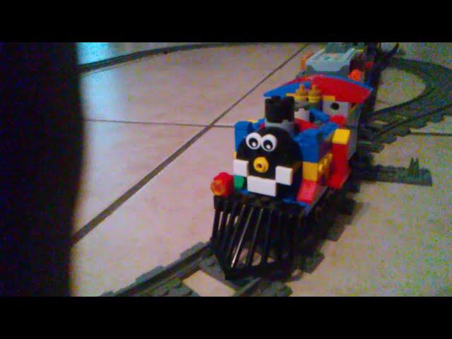 Lego Thomas the cartoon train as Casey Junior the circus train.