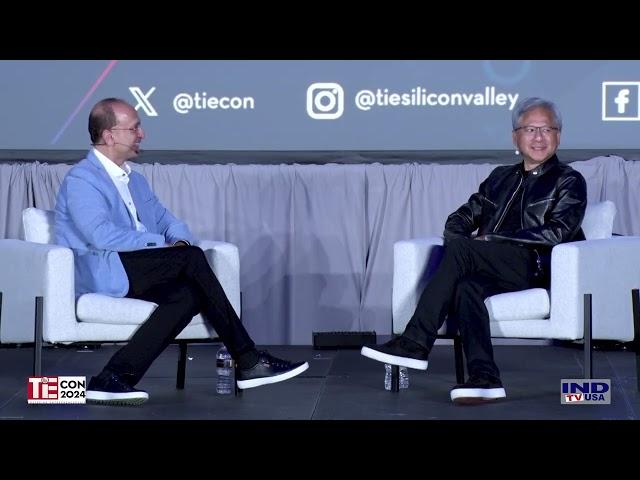 Jensen Huang's Visionary Keynote | Moderated by Navin Chaddha | TiEcon2024