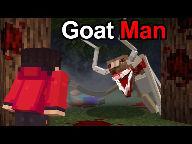 We Survived The GOAT MAN in Minecraft.. *SCARY*