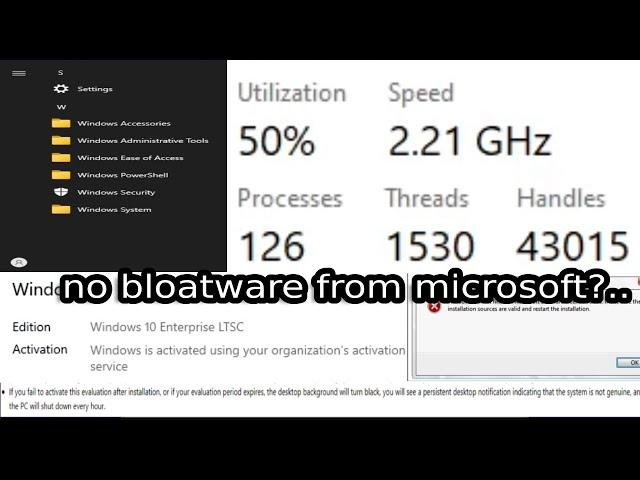 Installing Microsoft's most lightweight OS - Windows 10 LTSC 2021