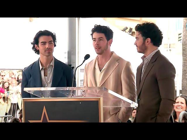 Jonas Brothers GUSH Over Their Wives in Walk of Fame Speeches — Watch!