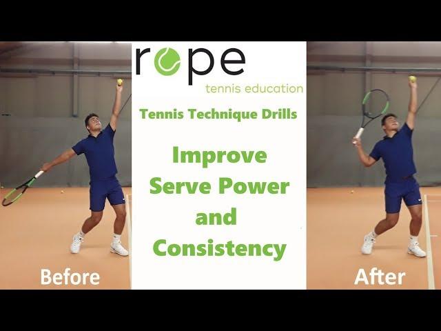 Tennis Serve Technique - How to get more Power and Consistency in your Serve