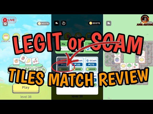 TILES MATCH REVIEW | LEGIT or SCAM