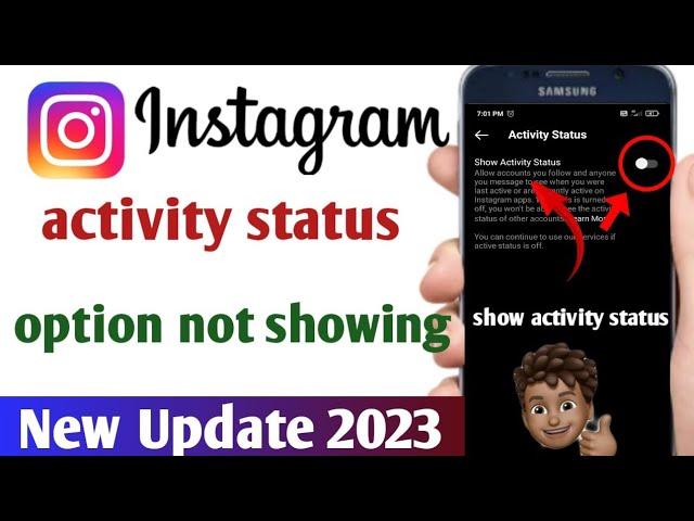 instagram show activity status option not showing//how to show activity status option not showing//