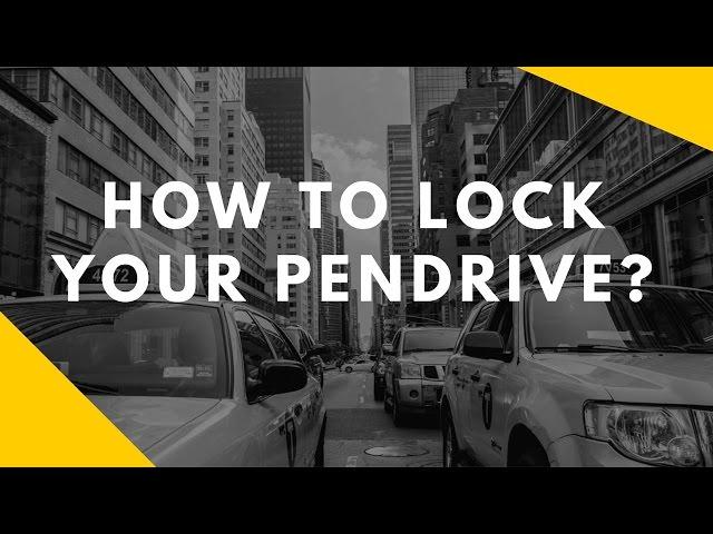 New - lock your pendrive with password?